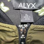 ALYX Satin Olive Green Lined Full Zip Pockets Military Bomber Jacket Size XL Photo 9