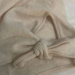 White + Warren Cream Beige Knotted Cashmere Knit Sweater Women's Size Large Photo 8