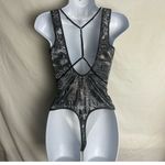 Victoria's Secret Women's Black and Silver Bodysuit Photo 6