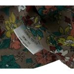 Love Culture  Brown Printed Sheer Crop Top Women Size Large | 33-7 Photo 3