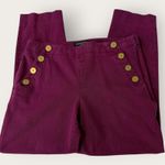 Banana Republic  Women's Size 6 Maroon Ankle Stretch Sloan Dress Pants Photo 2