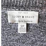 Lucky Brand Black & Gray Speckled V-Neck Long Sleeve Thin Sweater ~ Womens SMALL Photo 4