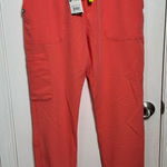 FIGS  Women’s Hot Coral Scrub Pants Size Small NWT Photo 0