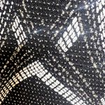 Fashion Gallery Womens Shimmer Geo stretch Bodycon Dress Sz 8 Romantic Glam Chic Black Photo 3