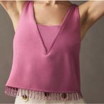 Anthropologie Crystal-Fringe Tank Top Blouse Beaded NWT Sz M Photo 0