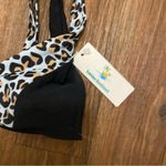 Beachsissi Beachsissy Womens 2 Pc Bikini Swimsuit XL Black & Leopard Print NWT New Photo 3