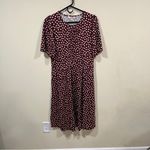 NWT Boden Louisa Short Jersey Dress Chestnut, Painted Dot size US 8 Long Photo 3