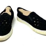 1. State  Size 9.5 Slip On Black with White Soles Knit Comfort Flats Loafers Shoe Photo 0