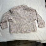 Lane Bryant  Women's Tweed Blazer Jacket Pink Purple Size 28 Floral Brooch New Photo 9