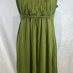 Sangria  olive green empire waist midi dress size 12 Photo 0