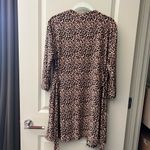 Rene Rofe Sleepwear Leopard Cheetah Print Robe Bathrobe Brown Photo 2