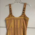 Anthropologie ARLENE LINEN BLEND JUMPSUIT STRIPES YELLOW 4/SMALL Photo 8