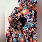 Free People Show Me Love Linen blend floral print romper smocked ruffle XS Photo 5