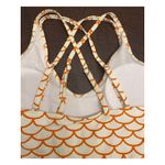 Cupshe One Piece Swimsuit Womens M Multicolor Scoop Neck Double Straps Geo-Print Photo 2