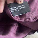 The Coffee Shop Deep Metallic Purple Raincoat Coat Bubble Hem Buttons Size M Photo 7