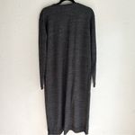 Free People  Beach Bicoastal Longline Open front cardigan Large Gray Photo 3