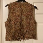 Pendleton Vintage  paisley print button down vest, size 10P Photo 1
