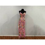 Mac Duggal  68067 Pink Embellished Lace Strappy Column Gown Sz 10 Photo 2