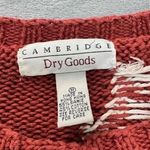Cambridge Vintage Dry Goods Red & Black Fair Isle Knit Cardigan Sweater M Photo 2