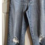 Uniqlo Straight Leg Ripped Jeans Size 26 Photo 0