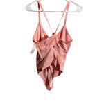 Target Colsie Pink 1X One-Piece Swimsuit Adjustable Straps Keyhole Front And Back Photo 4