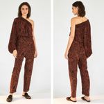 Farm Rio  Camouflage Snake One Shoulder Jumpsuit Photo 1
