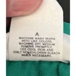 Vintage Paisley By Queen Casuals Kelly Green Side Button Midi Skirt Size 12 Photo 4