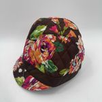 Vera Bradley Hat Cap English Rose Newgirl Cozy Fleece Lining Brown Casual Fall Photo 5