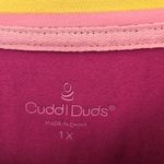 Cuddl Duds Womens size 1X Purple Short Sleeve Sleep Shirt Top Photo 3