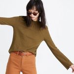 Madewell 🔵 SALE 3/$25 TEXTURE & THREAD LONG SLEEVE SMOCKED RUFFLED MOCK NECK TOP Photo 0