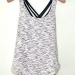 Lululemon Free To Be Serene Tank Top Tiger Space Dye Black White Size 6 Photo 0
