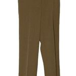 Vintage 90s Judith Hart Flat Front Pants 4 Petite Tan Brown Pockets Button Zip Size 4P Photo 0