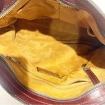 Patricia Nash  Italian Vegetable Tan Leather Winter Bloom Poppy Satchel Bag Photo 3