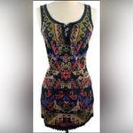 Free People  Aztec Embroidered Dress Size 6 Photo 2