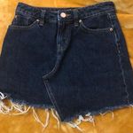 BDG Frayed Dark Denim Skirt Photo 0