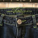 Premium Vanity Collection Women Jeans Size 29x33 Neon Green Thread Y2K Low Photo 4
