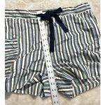 Chinti & Parker Midsummer Relaxed Shorts Women's 4 Off White Blue Tie Waist RTR Photo 9