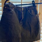 Topshop Black Denim Skirt Photo 0