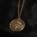 Cool Rose Chic Coin Necklace Gold Photo 0