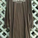 Essentials T Shirt Dress Brown Photo 0