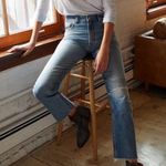 Free People Vixen Cigarette Jean In Vintage Indigo Photo 0