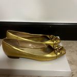 Leather Elegant Gold Women's Shoes Size 7 Photo 4