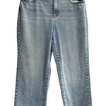 Talbots Women's Light Medium Wash High Rise Relaxed Jeans Size 14P Inseam 26 In Photo 0