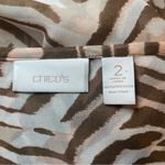 Chico's Lorena Jazzy Jungle Tunic Size 2 US Large Animal Print Sheer 3/4 Sleeves Photo 6