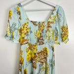 FAVORITE DAUGHTER The Vineyard Floral Print Maxi Dress in Sky Blue Size US 0 Photo 12