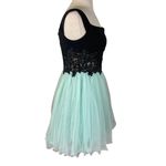 Blondie Nites short prom dress, rhinestone cutout pettiicoat tulle skirt Photo 3