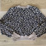 Veronica Beard  - Leopard Print Knit Crew neck Sweater in Brown & Black Photo 2