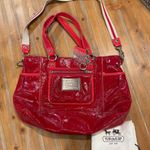 Coach  Poppy Red Patent Leather Bag Photo 0