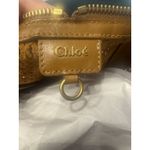 Chloé Brown Leather Perforated Satchel Tote Bag Photo 4