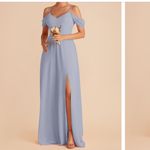 Birdy Grey  French Blue Devin Chiffon Maxi Dress Bridesmaid Wedding Size Medium Photo 1